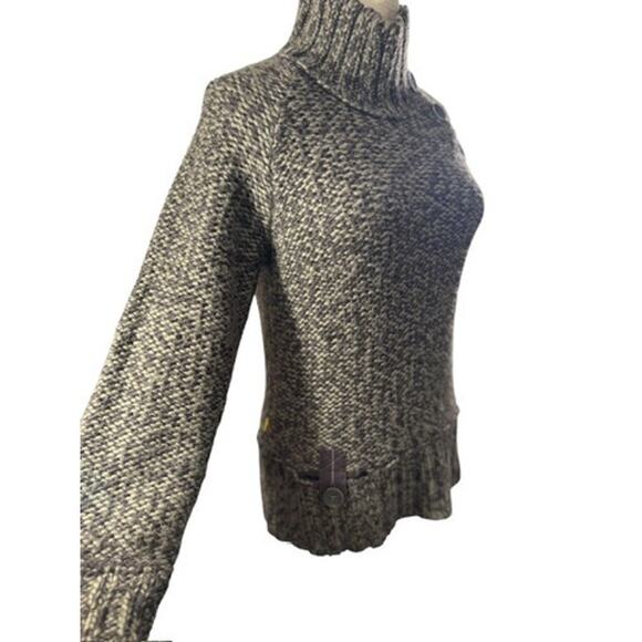 "LOLE" Vintage Chunky Heavy Sweater Button Down Neck Grunge Tween Preppy Soft - Picture 2 of 10